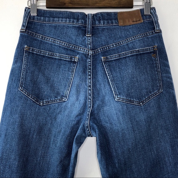 Madewell The High Rise Slim Boy Jean Distressed Raw Hem - Picture 10 of 13
